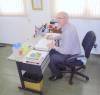 Calvin Gardner in his office